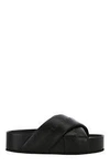 Stella Mccartney Black Strap Sandals In Black
