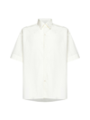 Studio Nicholson Plain Cotton Shirt In Parchment