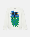 Stella Mccartney Printed Cotton Jersey Sweatshirt In White