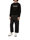Loewe Embroidered-logo Sweatshirt In Black