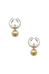 Agmes Sonia Earrings In Silver & Vermeil Combo
