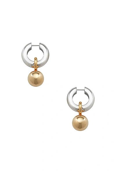 Agmes Sonia Earrings In Silver & Vermeil Combo