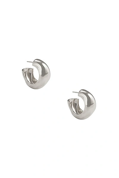 Agmes Small Celia Hoop Earrings In Sterling Silver