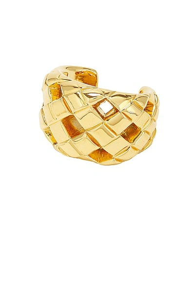 Pre-owned Chanel Matelasse Bangle Bracelet In Gold