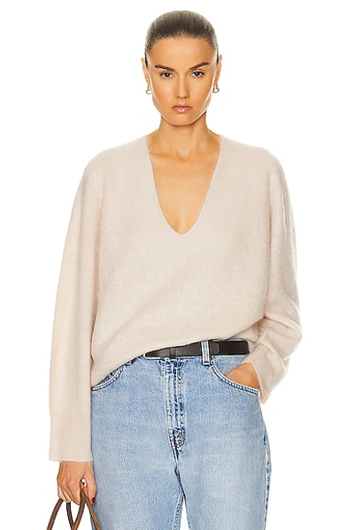 Guest In Residence Grizzly V Neck Sweater In Oatmeal
