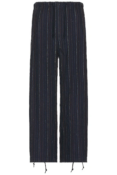 Beams Mil Easy Pants Hickory Tweed Pant In Navy