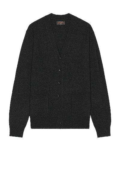 BEAMS CARDIGAN ELBOW PATCH 7G