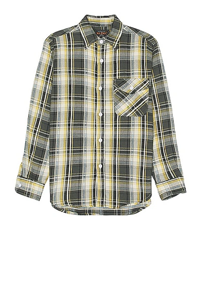 BEAMS GUIDE DOBBY NEL CHECK SHIRT