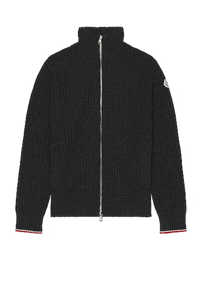 Moncler Cardigan In Black