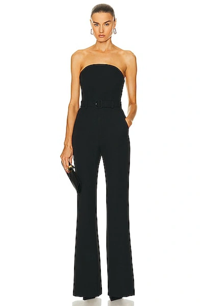 A.l.c Kate Strapless Straight-leg Jumpsuit In Black