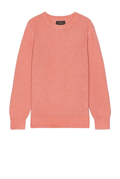 Beams Crew Cashmere Sweater In Pink