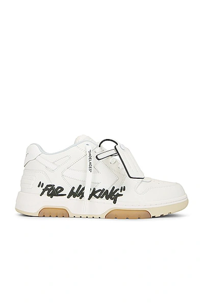 Off-white Out Of Office For Walking White Sneakers In White - Black