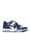 Off-white Sneakers Leather Perforated Detail In White & Dusty Blue