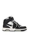 Off-white Off White Out Of Office Mid Top Sneakers Men In Black