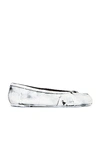 Maison Margiela Silver Mirror Tabi Ballerina Women In Silver