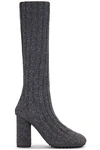Bottega Veneta Atomic Wool Sock Boot In Anthracite