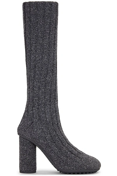 Bottega Veneta Atomic Wool Sock Boot In Grey