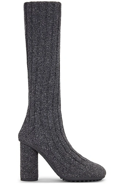 Bottega Veneta Atomic Wool Sock Boot In Anthracite