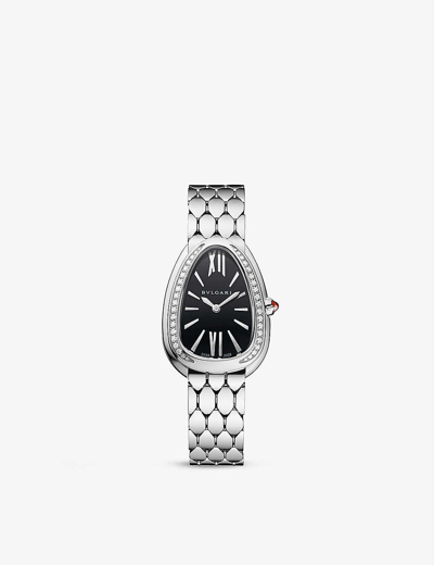 Bvlgari Stainless Steel Serpenti Seduttori Stainless-steel Quartz Watch