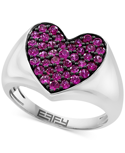 Effy Collection Ruby 1 Ct. T.w. Ring In Sterling Silver