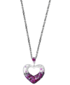 Effy Collection Multi Precious 1-7/8 Ct. T.w. Pendant In Sterling Silver In Sterling Silver