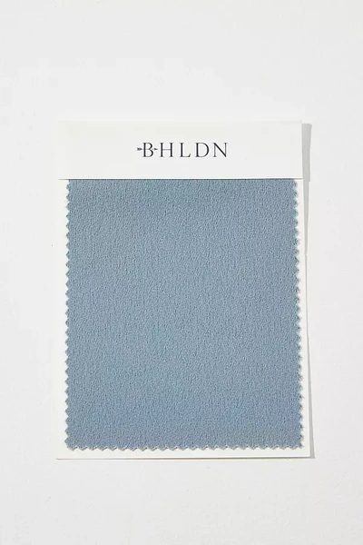 Bhldn Satin Fabric Swatch In Blue