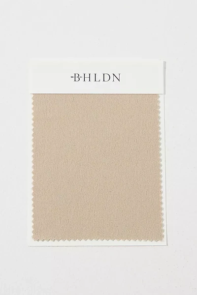 Bhldn Satin Fabric Swatch In Beige