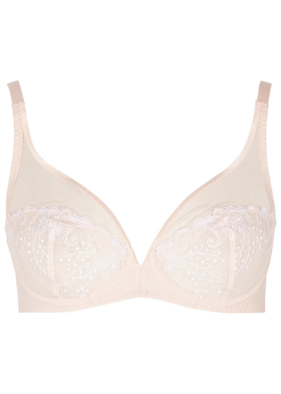 Simone Perele Simone Pérèle Délice Blush Underwired Lace Bra In Light Pink