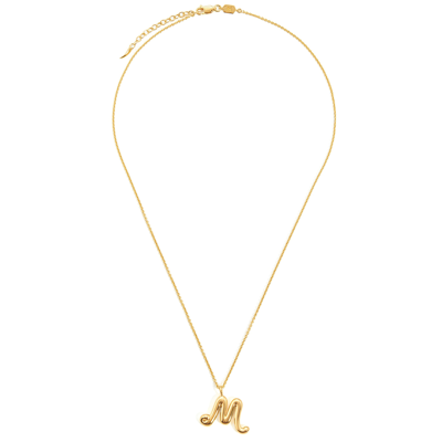 Missoma M Initial 18kt Gold-plated Necklace