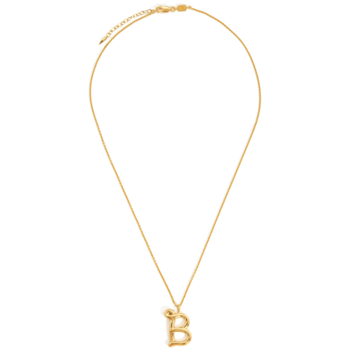 Missoma B Initial 18kt Gold-plated Necklace