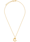 Missoma C Initial 18kt Gold-plated Necklace In Gold