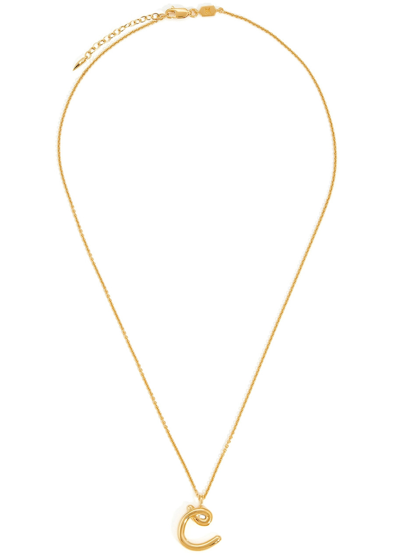 Missoma C Initial 18kt Gold-plated Necklace