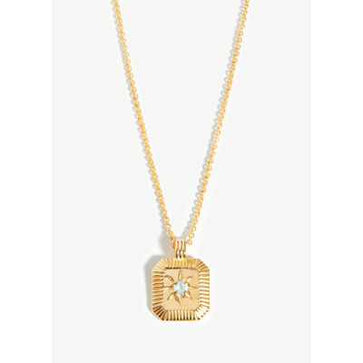 Missoma March Birthstone 18kt Gold-plated Necklace