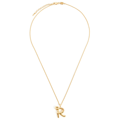 Missoma R Initial 18kt Gold-plated Necklace