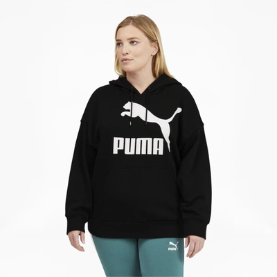 PUMA CLASSICS WOMEN'S LOGO HOODIE PL