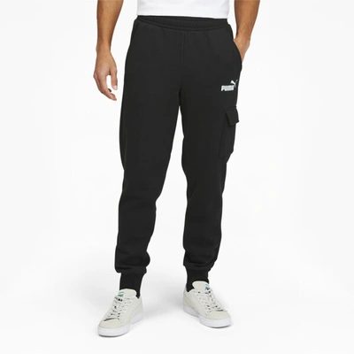 Puma Essentials Men's Cargo Pants In Black
