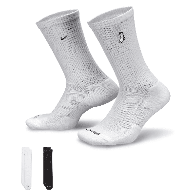 Nike Unisex Everyday Plus Cushioned Crew Socks (2 Pairs) In