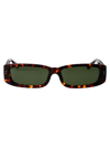 Linda Farrow Talita Sunglasses In 02 Dark T-shell Light Gold Green