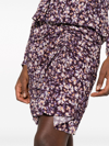 Isabel Marant Étoile Angelica Viscose Mini Skirt In パープル