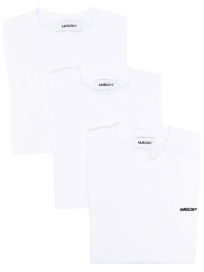 Ambush Logo T-shirt (3-pack) In ホワイト