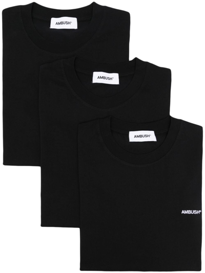 Ambush Logo T-shirt (3-pack) In Negro