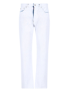 MAISON MARGIELA STRAIGHT JEANS WITH COATED DESIGN