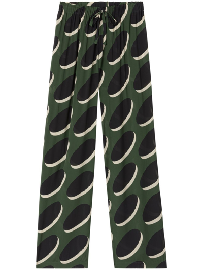 Az Factory Graphic-print Pyjama Trousers In Green