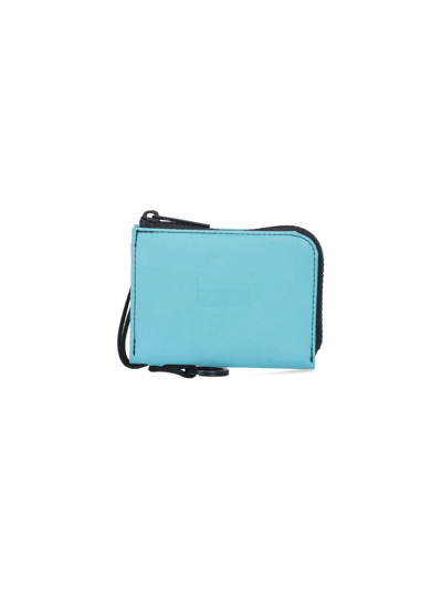 Freitag Medium Zipper Wallet "parker" In Light Blue