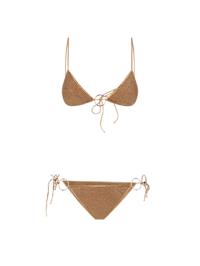 Oseree Lumiere Ring Swimsuit In Gold