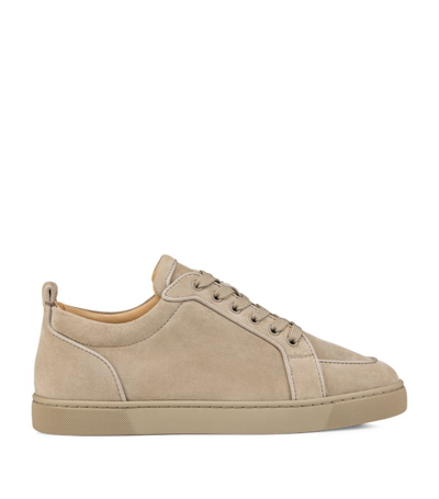 Christian Louboutin Rantulow Orlato Canvas Trainers In Beige