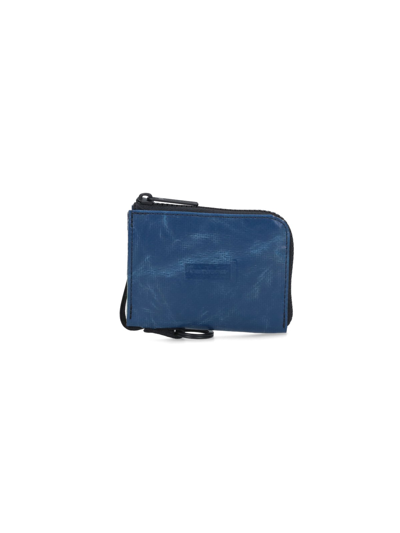 Freitag Medium Zipper Wallet "parker" In Blue