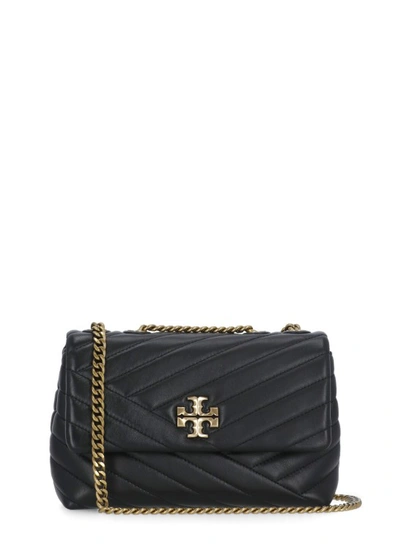 Tory Burch Kira Chevron Small Convertible Shoulder Bag In Black