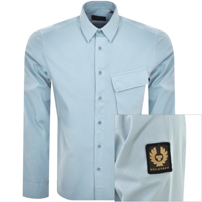 Belstaff Scale Long Sleeved Shirt Blue