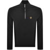Belstaff Quarter Zip Sweatshirt Black In Black